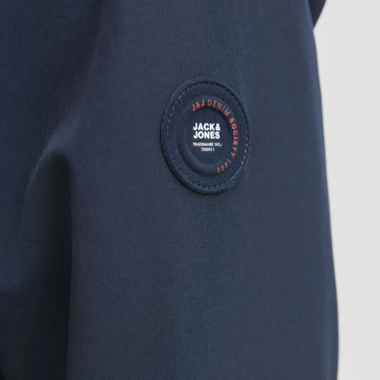 JACK & JONES Coupe-vent Brook avec zip à capuche Homme BLEU FONCE Discount