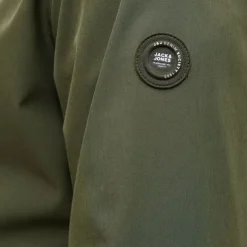 JACK & JONES Coupe-vent Brook avec zip à capuche Homme KAKI