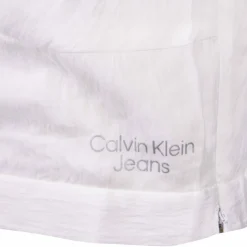 CALVIN KLEIN Crop top bretelles motif Femme BLANC Outlet