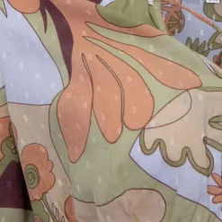 ANTIK BATIK Crop top fleuri manches longues bahia Femme KAKI New