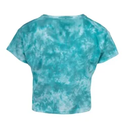 VON DUTCH Crop top tie&dye imprimé Femme TURQUOISE New