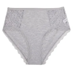 LES PETITES...PARIS Culotte en coton biologique Femme GRIS CLAIR Sale