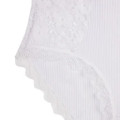 LULU CASTAGNETTE Culotte lingerie dentelle dalinda Femme BLANC Discount