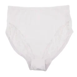 RODIER Culotte Livia taille haute en dentelle Femme BLANC
