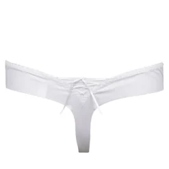 AUBADE Culotte string avec ruban satiné Femme BLANC Best