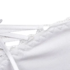 AUBADE Culotte string avec ruban satiné Femme BLANC Best