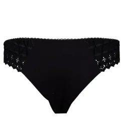 AUBADE Culotte string avec ruban satiné Femme NOIR Discount