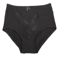 RODIER Culotte taille haute Naomi ultra confort coton biologique Femme NOIR Clearance