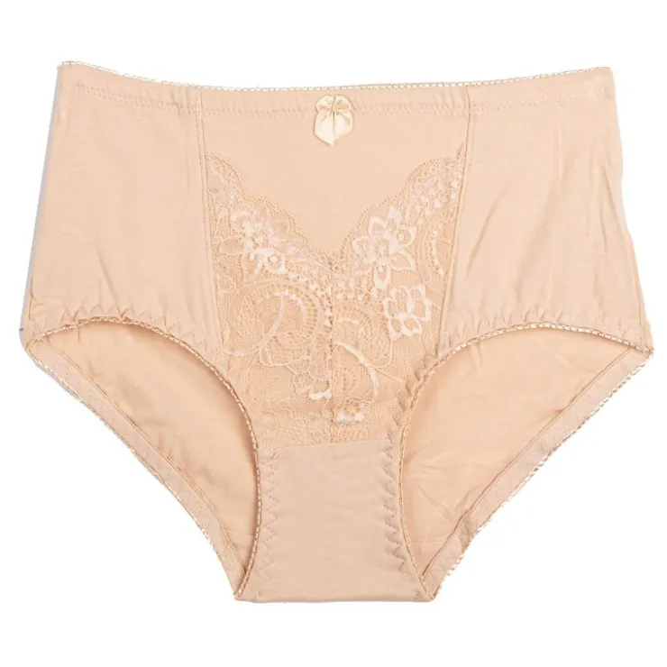 RODIER Culotte taille haute Naomi ultra confort coton biologique Femme BEIGE Discount