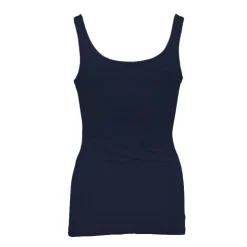BILL TORNADE Débardeur ajusté en coton col rond Femme BLEU FONCE Clearance