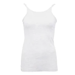 BILL TORNADE Débardeur basique dentelle col rond Femme BLANC Outlet