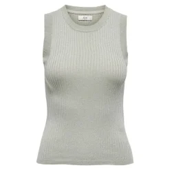 JDY Débardeur bodilla maille fine pailleté Femme VERT CLAIR