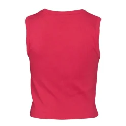 GUESS Débardeur cotelé juicy pink logo brodé Enfant ROSE Hot