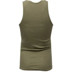 BILL TORNADE Débardeur coton ajusté Homme KAKI New