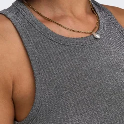 ONLY Débardeur côtelé Idole basique Femme GRIS FONCE Outlet