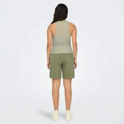 ONLY Débardeur côtelé Idole basique Femme VERT CLAIR Outlet