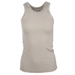 CALVIN KLEIN Débardeur côtelé uni Femme GRIS CLAIR Discount