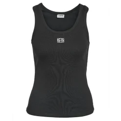 NOISY MAY Débardeur judy col rond logo brodé Femme NOIR Outlet