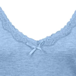 CHANTAL THOMASS Debardeur dentelle lolita Femme BLEU CLAIR Hot
