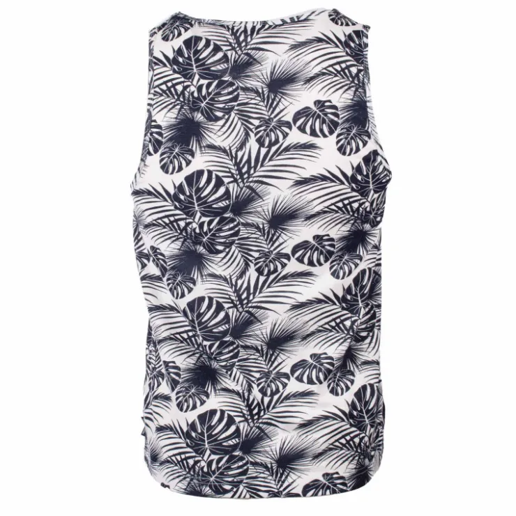 BLAGGIO Debardeur imprime Monro Homme BLEU FONCE