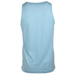 BLAGGIO Debardeur slub uni avec poche malabar Homme BLEU Sale