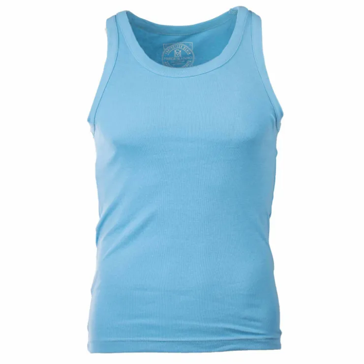 BLAGGIO Debardeur uni docker Homme TURQUOISE Hot