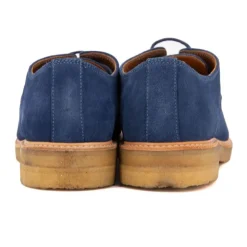 LUSQUINOS Derbies bleu cobalt en daim Homme BLEU ROI Discount