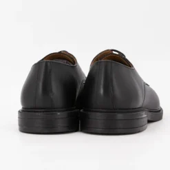 ELWIN Derbies cuir à lacets avec surpiqures Homme NOIR Hot