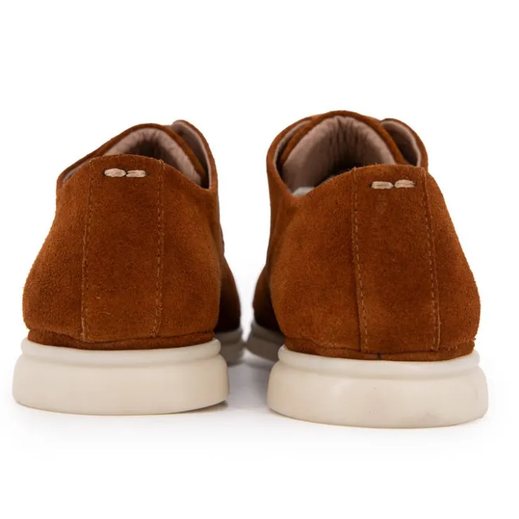 PIERRE CARDIN Derbies en cuir à lacets Homme MARRON Best