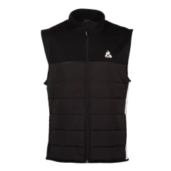 LE COQ SPORTIF Doudoune bi color sans manche col cheminée Homme NOIR