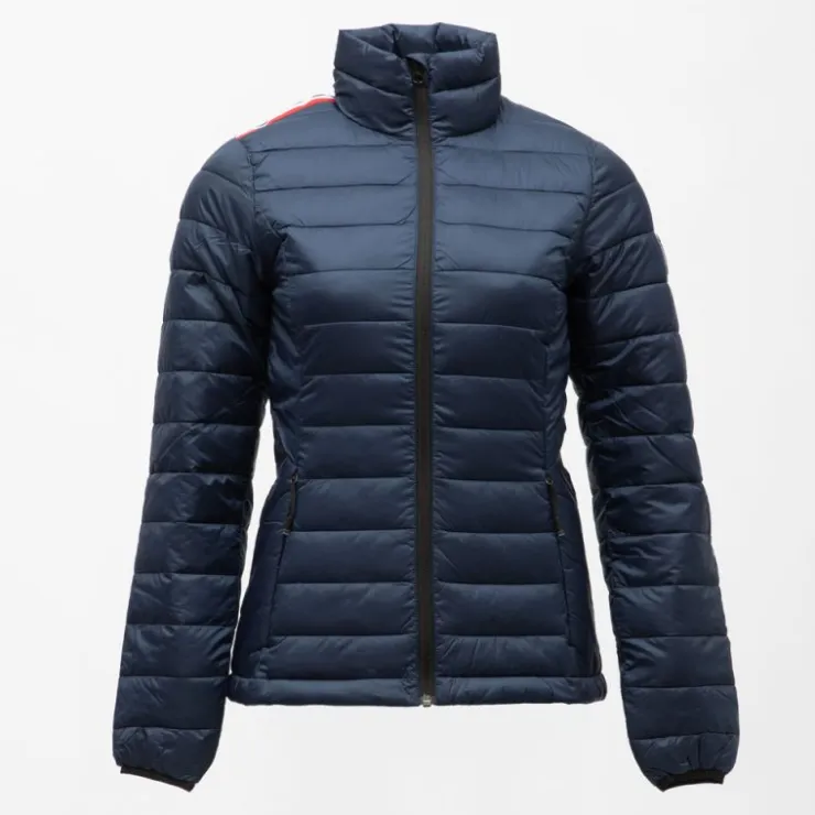 ROSSIGNOL Doudoune fine ajustée matelassée poches zippées col cheminée Femme BLEU FONCE Online
