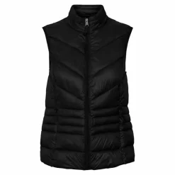 VERO MODA Doudoune gilet sans manches zippée femme NOIR New