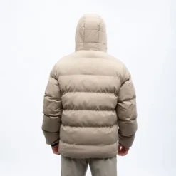 DEELUXE 74 Doudoune interest zip noir avec capuche Homme MARRON CLAIR Best