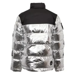 THE NEW DESIGNERS Doudoune patches métallisés Homme ARGENT New