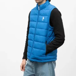 US POLO Doudoune sans mache asti Homme polyester BLEU ROI New