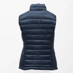 ROSSIGNOL Doudoune sans manches col cheminé logo à relief bi color Femme BLEU FONCE Hot