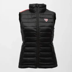 ROSSIGNOL Doudoune sans manches col cheminé logo à relief bi color Femme NOIR Outlet