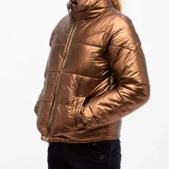 DEELUXE 74 Doudoune sheila brown col montant bronze Femme MARRON