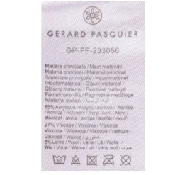 GERARD PASQUIER Echarpe à franges douce à carreaux assorti laine 40x210 cm Femme ROUGE Outlet