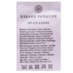 GERARD PASQUIER Echarpe avec franges tricolore en laine 50x200 cm Femme ROUGE Discount