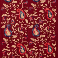 GERARD PASQUIER Echarpe brodée avec motif cachemire 70x185cm Femme BORDEAUX Best
