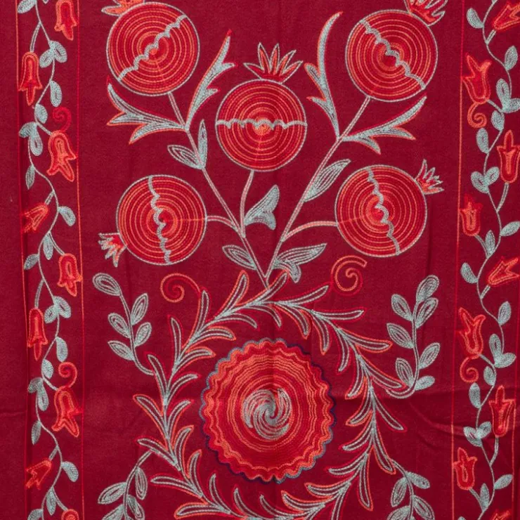 GERARD PASQUIER Echarpe broderie imprimé fleurs 70x185cm Femme BORDEAUX Best