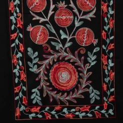 GERARD PASQUIER Echarpe broderie imprimé fleurs 70x185cm Femme NOIR New