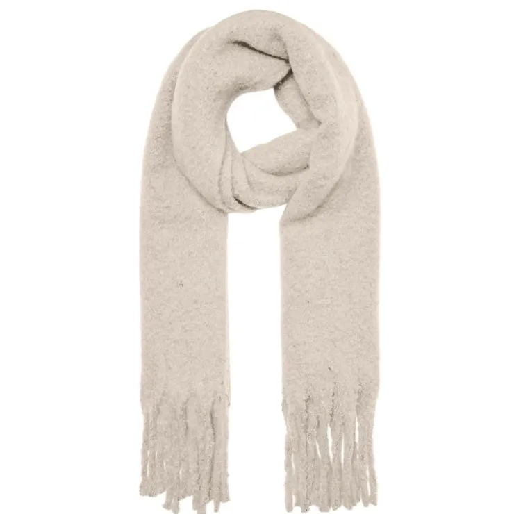 VERO MODA Echarpe chaude 50x200 cm franges Femme BLANC ECRU Best