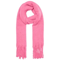 VERO MODA Echarpe chaude 50x200 cm franges Femme ROSE Hot