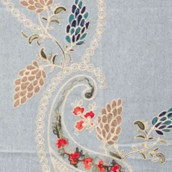 GERARD PASQUIER Echarpe douce avec broderie 70x185cm Femme GRIS Sale