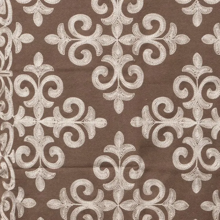 GERARD PASQUIER Echarpe douce couleur unie imprimé 70x185cm Femme MARRON New