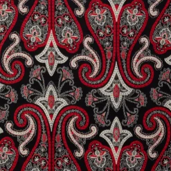 GERARD PASQUIER Echarpe imprimé cachemire 90x180cm Femme NOIR New