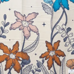 GERARD PASQUIER Echarpe imprimé fleurs jaquard 90x180cm Femme BLEU FONCE Outlet