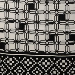 MANOUKIAN Echarpe imprimee jaquard 90x180cm Femme NOIR Sale